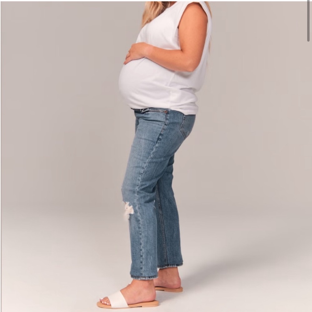 Abercrombie & Fitch Maternity Ankle Straight Jean